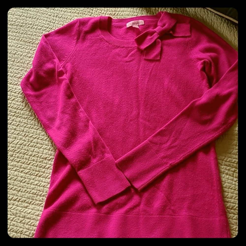 Lilly Pulitzer Pink Bow Sweater